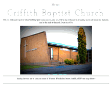 Tablet Screenshot of griffithbaptistchurch.com